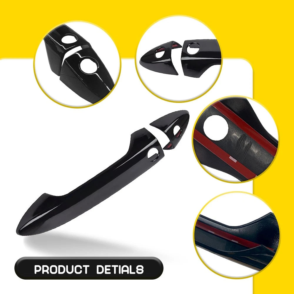 Gloss Black Door Handle Covers for Honda Accord (2013–2017)