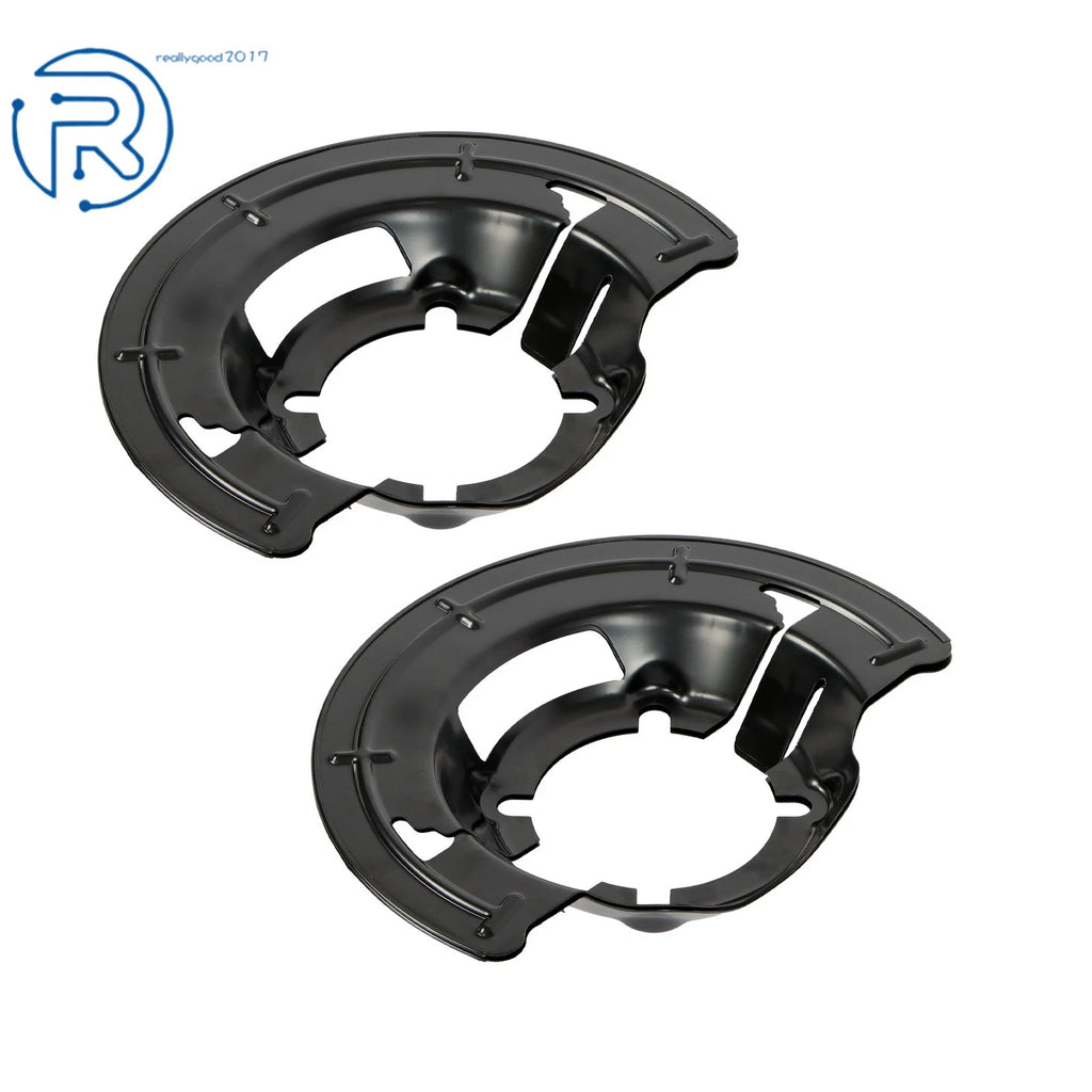 Pair of Front Brake Dust Shields for Ford F250 F350 Super Duty (1999–2004)