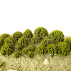 Set of 12 Model Trees for Train Railroad Diorama Garden Park Scenery 1.18"-3.14"