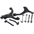Set of 8 Front Lower Control Arms & Tie Rods for Hyundai Santa Fe (2007–2012)