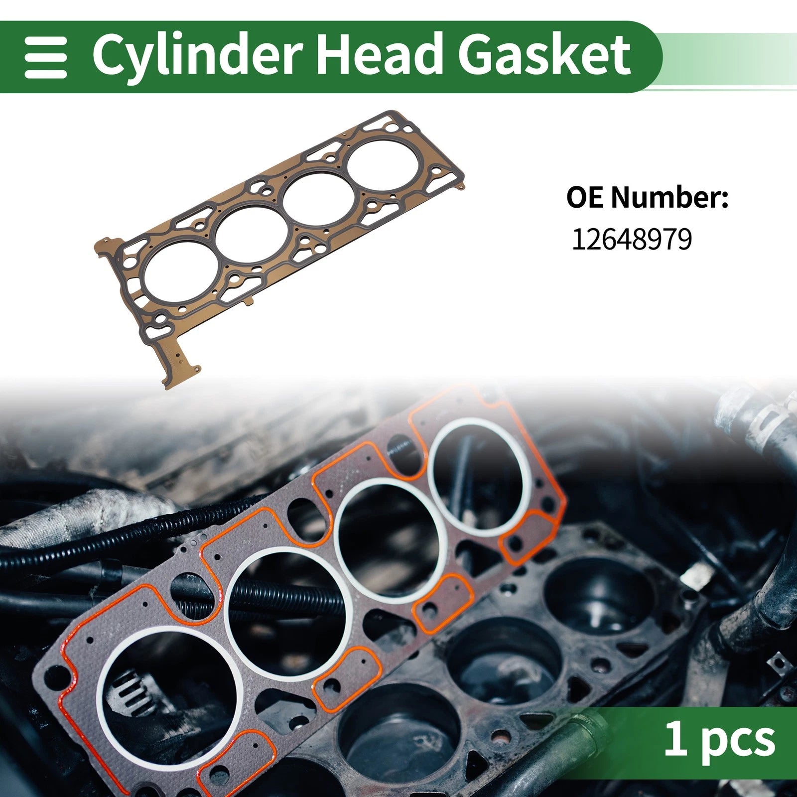Cylinder Head Gasket No. 12648979 for Chevrolet Malibu 2.5L (2013–2015)