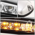 3Pc Yellow LED Cab Roof Running Light Lamp for Silverado Sierra (2002–2007)