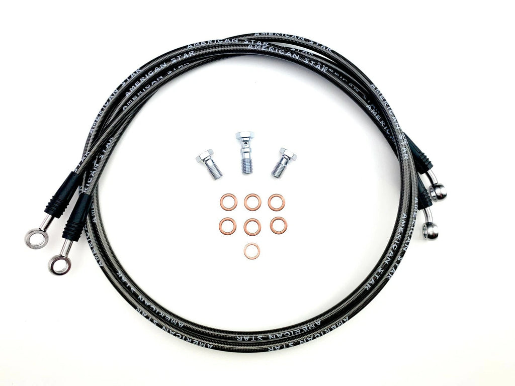Stainless Steel Dual Front Brake Lines for Yamaha Banshee 350 (1997–2006)