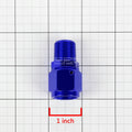 8-AN Female Flare to 3/8" NPT Male Blue Aluminum B-Nut Swivel Coupler Fitting