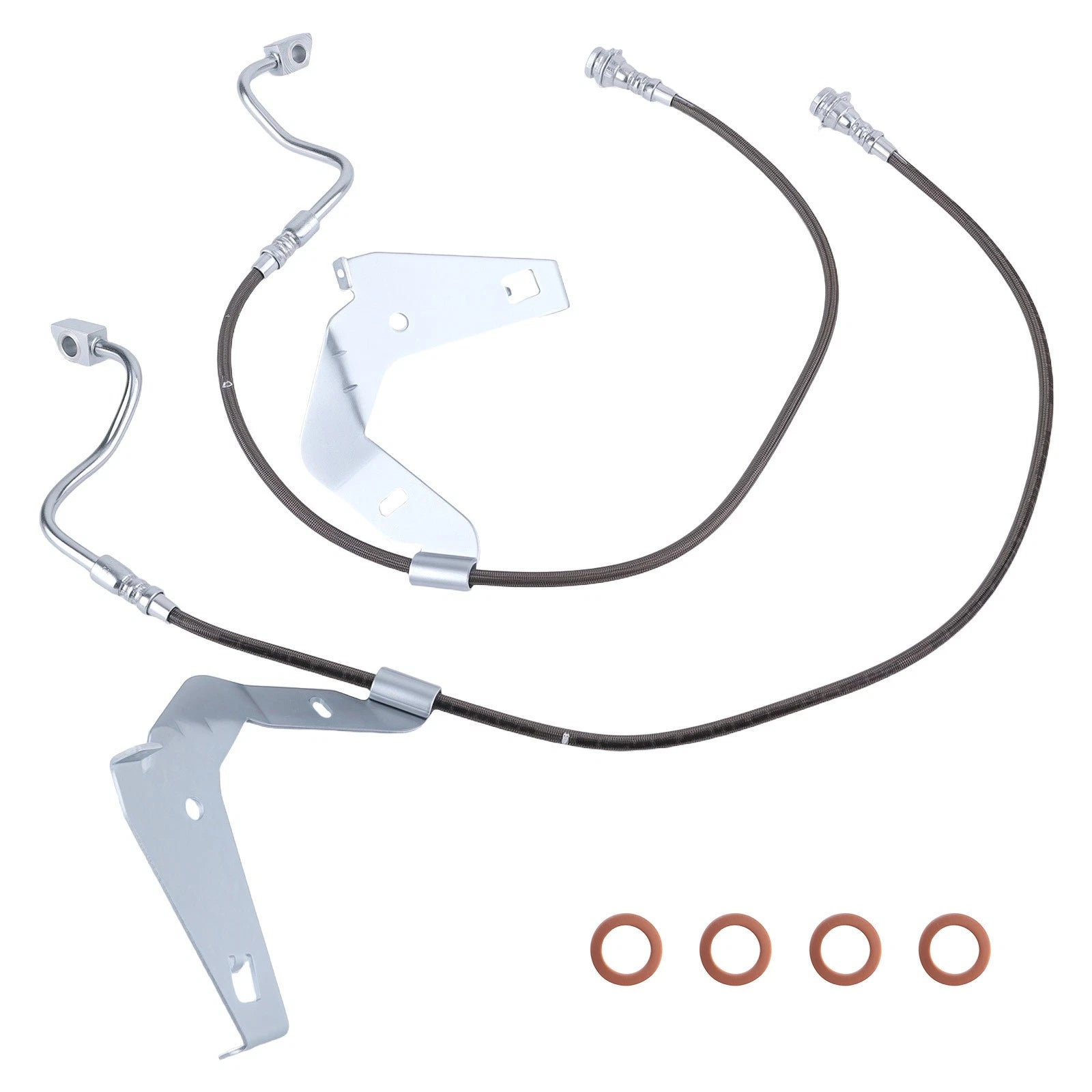 Front Brake Line Extension Kit for Ford F250 F350 4WD (2008–2016) 4-6" Lifted