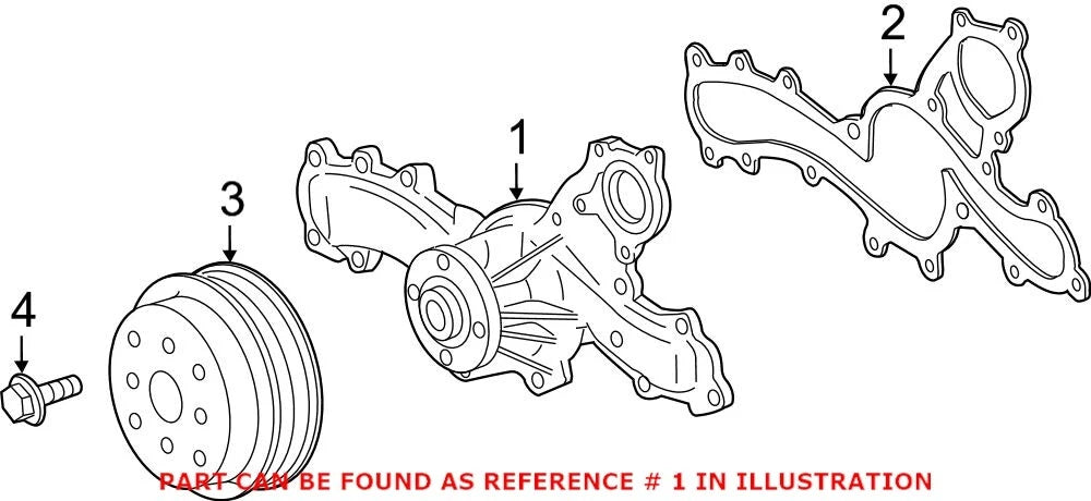 Genuine OEM Engine Water Pump for Lexus ES350 GS350 IS350 (2007–2012) 1610009690