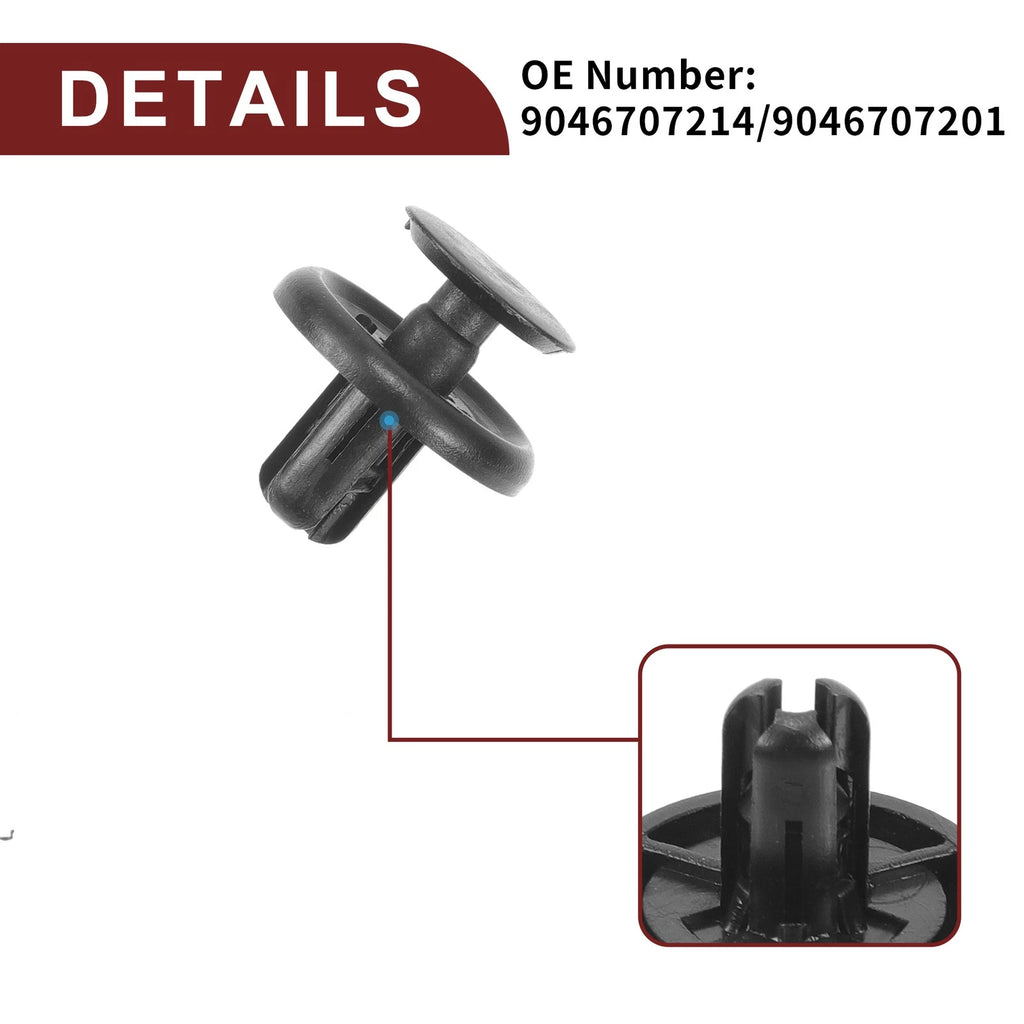 Set of 25 Front Fender Skirt Clips for Lexus CT200h (2011–2017) & ES300h (2013–2020)