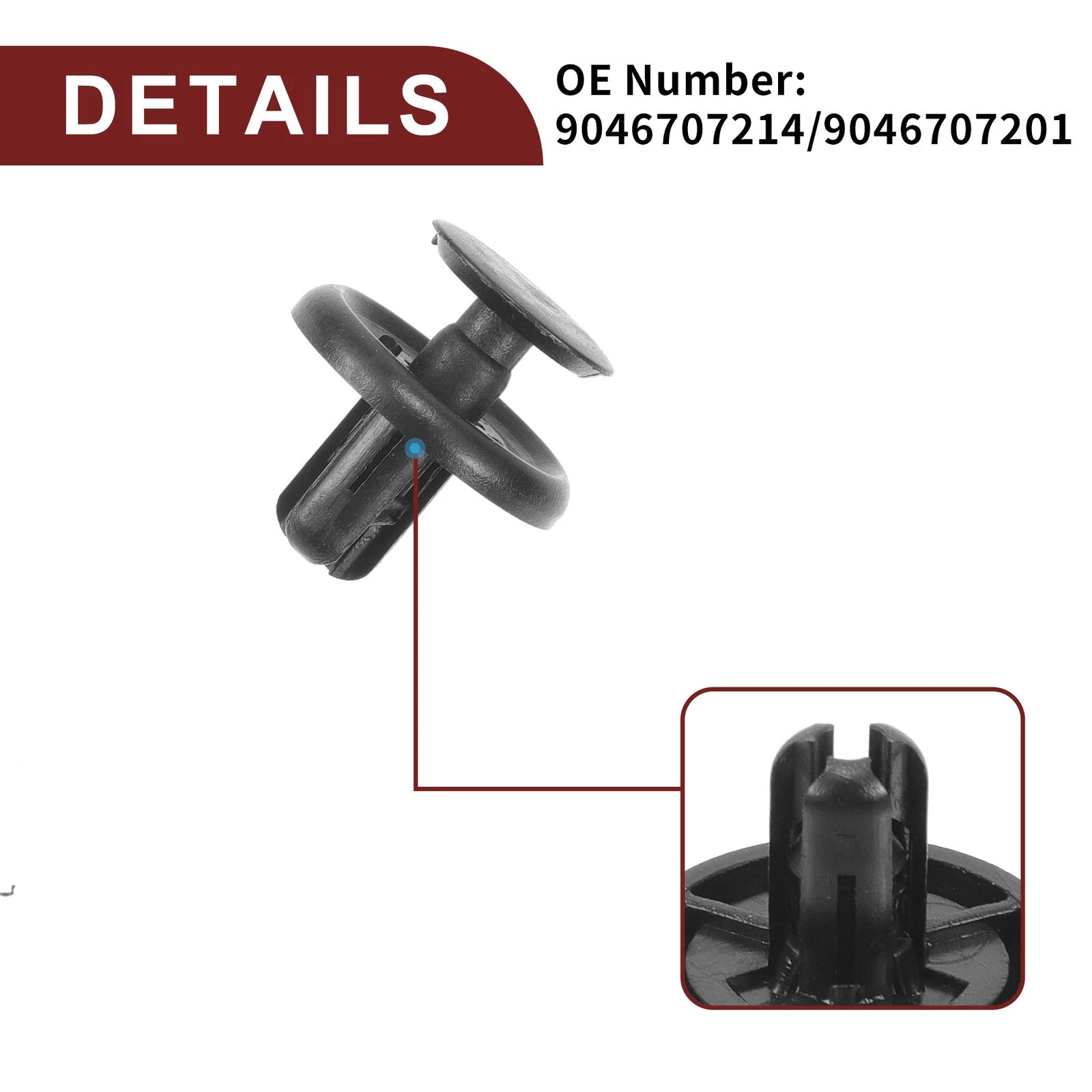 Set of 25 Front Fender Skirt Clips for Lexus CT200h (2011–2017) & ES300h (2013–2020)