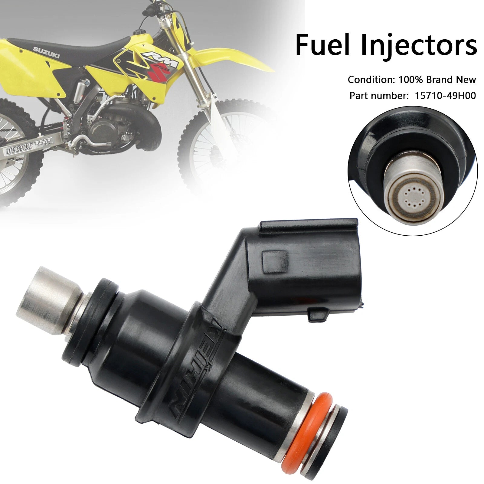 Fuel Injector for Suzuki RM-Z250 (2010–2018) 15710-49H00, 1571049H00