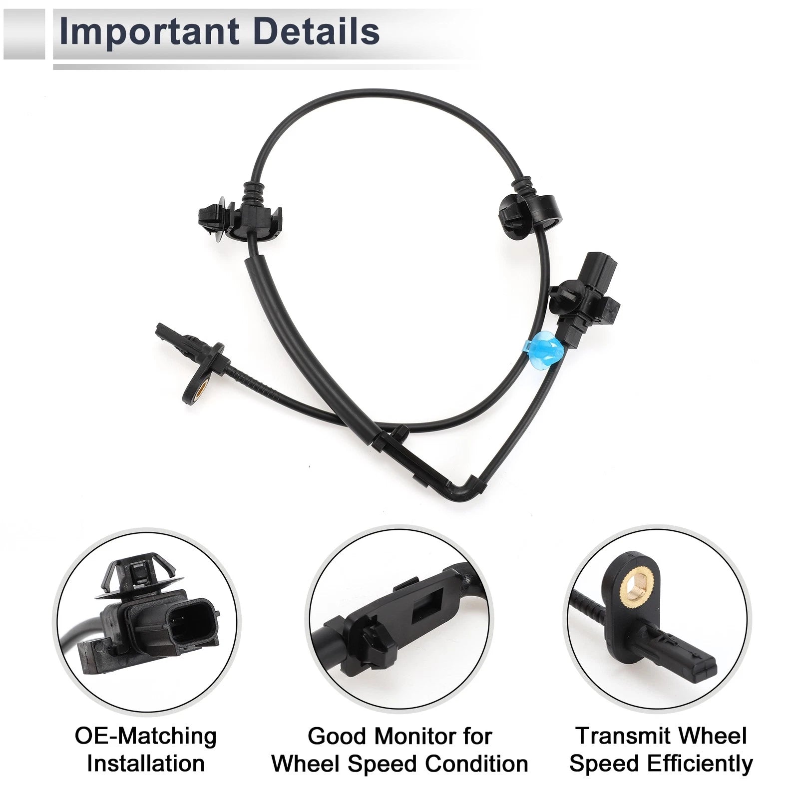 ABS Wheel Speed Sensor No. 57450TV0E02 for Honda Civic (2016–2021)