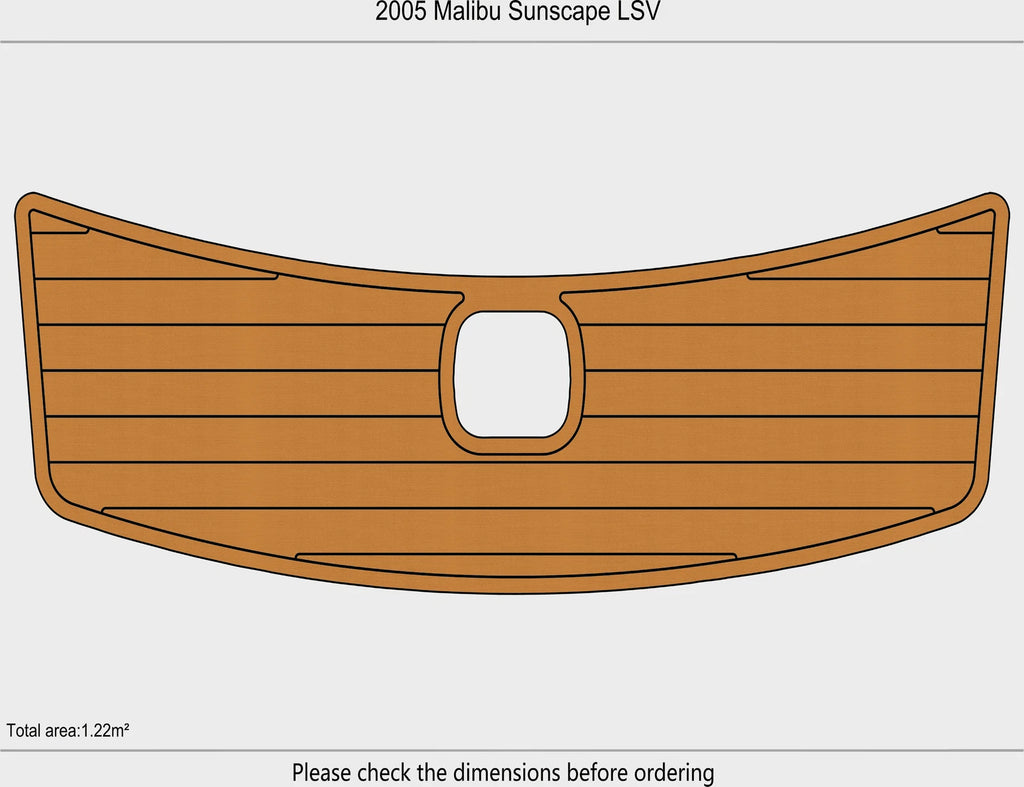 EVA Foam Pads for 2005 Malibu Sunscape LSV (2005) - Teak Deck Mat