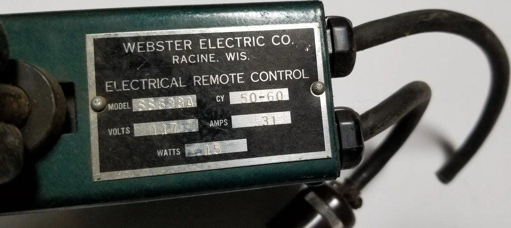Electrical Remote Control SS638A for Webster