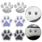 Rhinestone Paw Footprint Stickers for Car Decal Dog Lovers