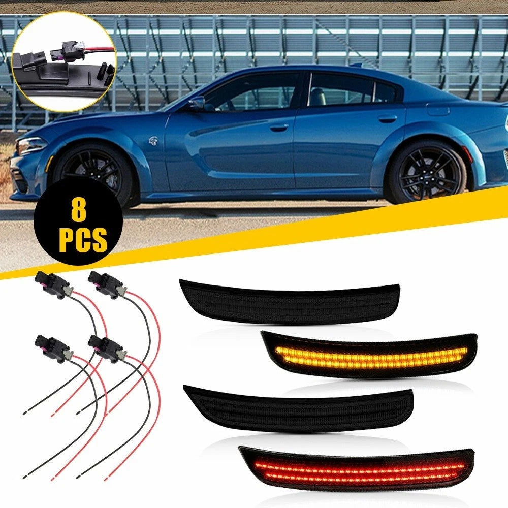 Set of 2 LED Side Marker Lights for Dodge Charger (2015–2022) EXV