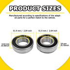 Front ABS Wheel Bearing Kit 25-1691 for Harley FLD Dyna Switchback (2012–2016)