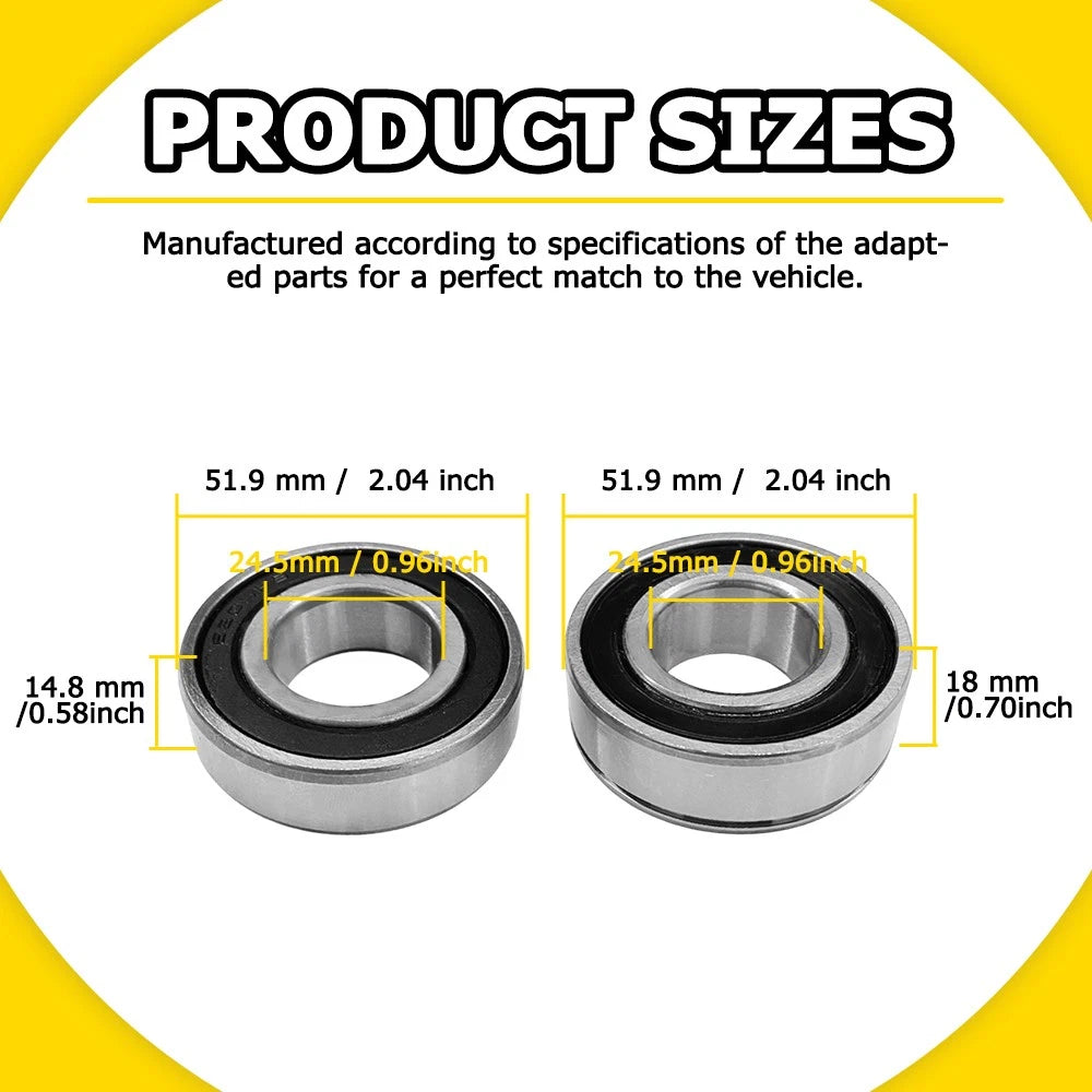 Front ABS Wheel Bearing Kit 25-1691 for Harley FLD Dyna Switchback (2012–2016)