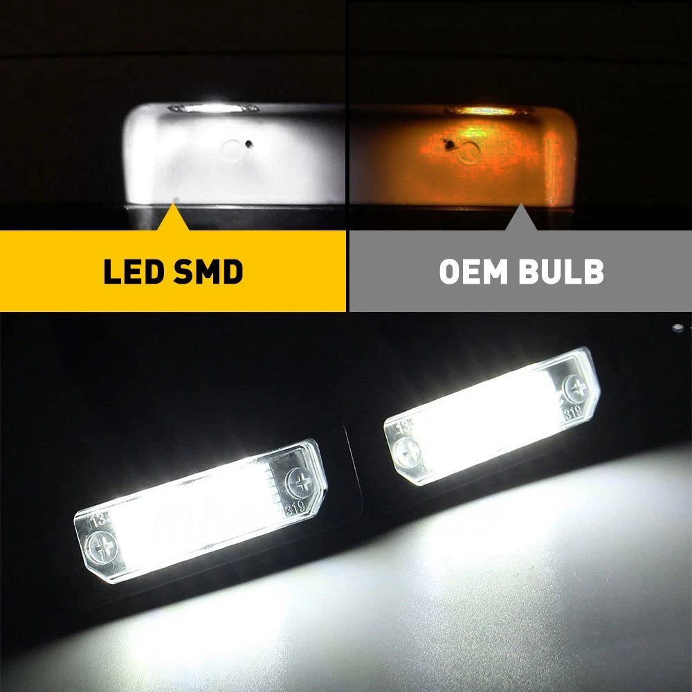 2X LED License Plate Light for Ford Flex Focus Mustang Fusion Taurus (2009–2019)