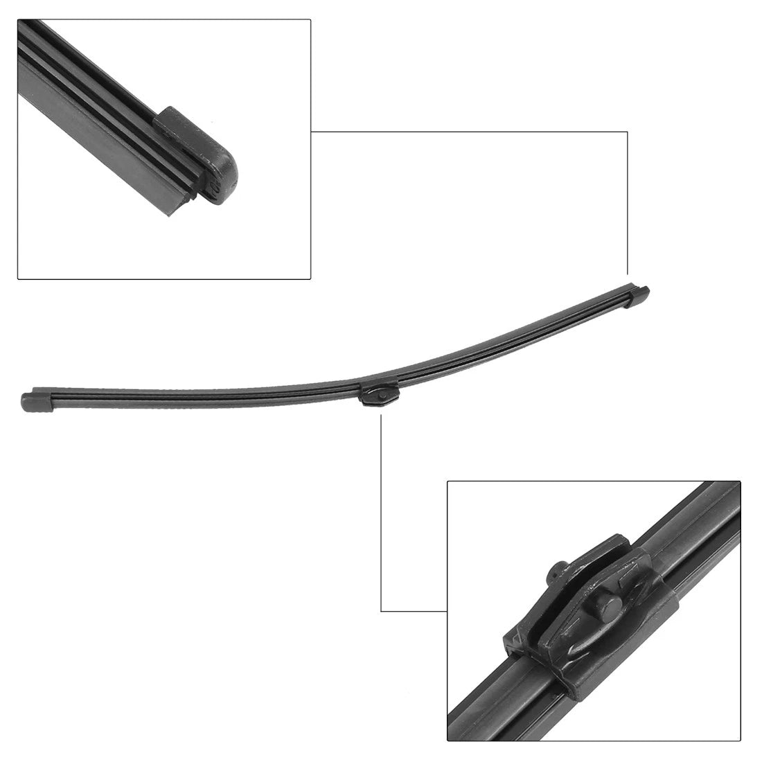 Set of 2 Rear Windshield Wiper Blade Arms for Audi A3 (2013–2017) 350mm