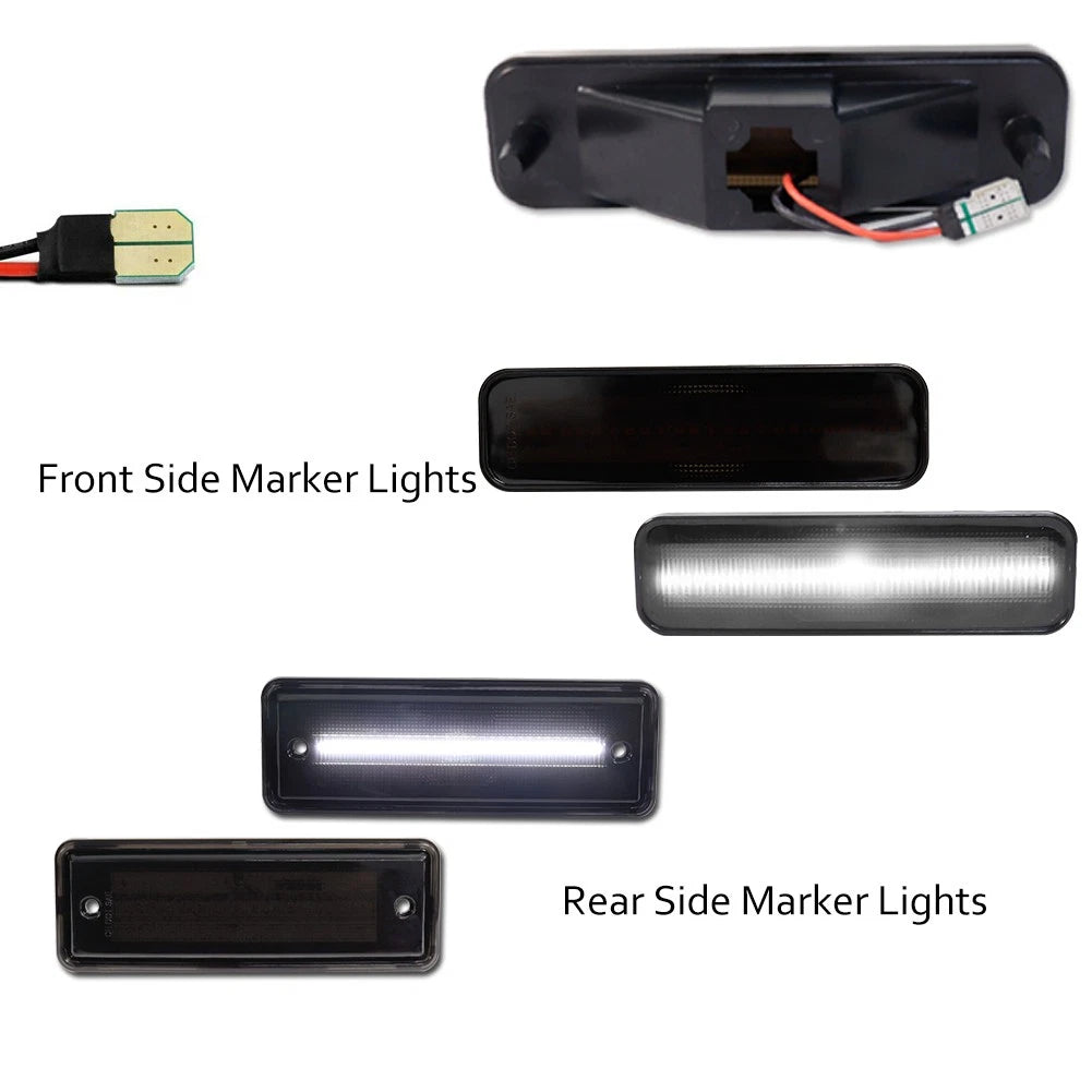 Set of 4 Smoke LED Side Marker Lamps for El Camino & GMC Caballero