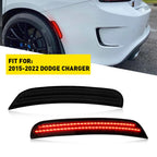 Smoked LED Rear Bumper Side Light Marker Reflector for Dodge Charger (2015–2022)