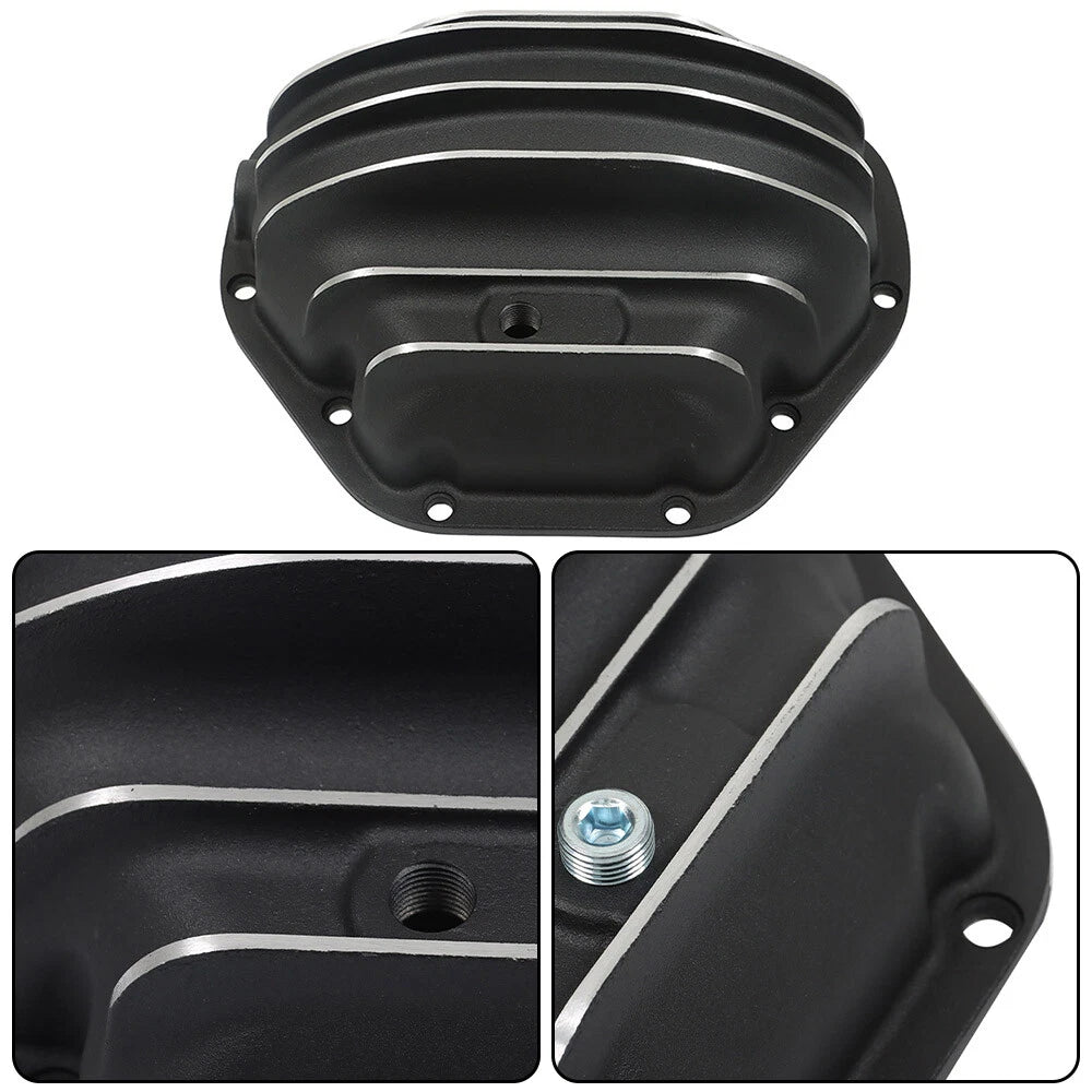 Rear Black Differential Cover with Gasket for Ford SD Dodge GMC