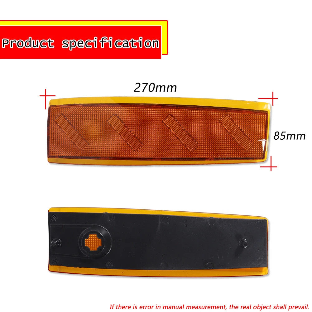 2X Amber Lens Front Side Marker Lights for GMC C1500 C2500 C3500 (1988–1993)