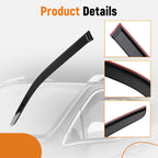 Window Deflector Rain Visor for Nissan Frontier (2022–2024) Acrylic Adhesive