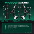 10Pcs Tie Rod Ends for Hyundai Elantra Kia Forte Koup (2007–2013)