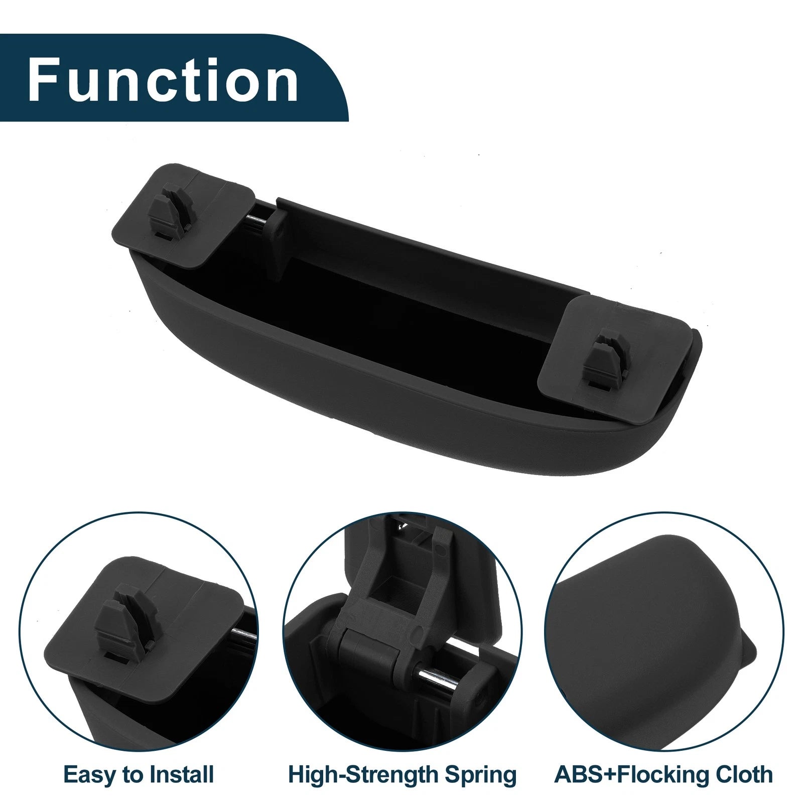 Sunglasses Case for Toyota RAV4 (2019–2023) Eyeglasses Holder ABS Black