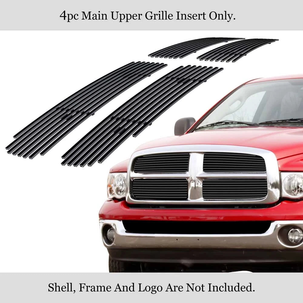 Black Billet Grille Insert for Dodge Ram (2002-2005)
