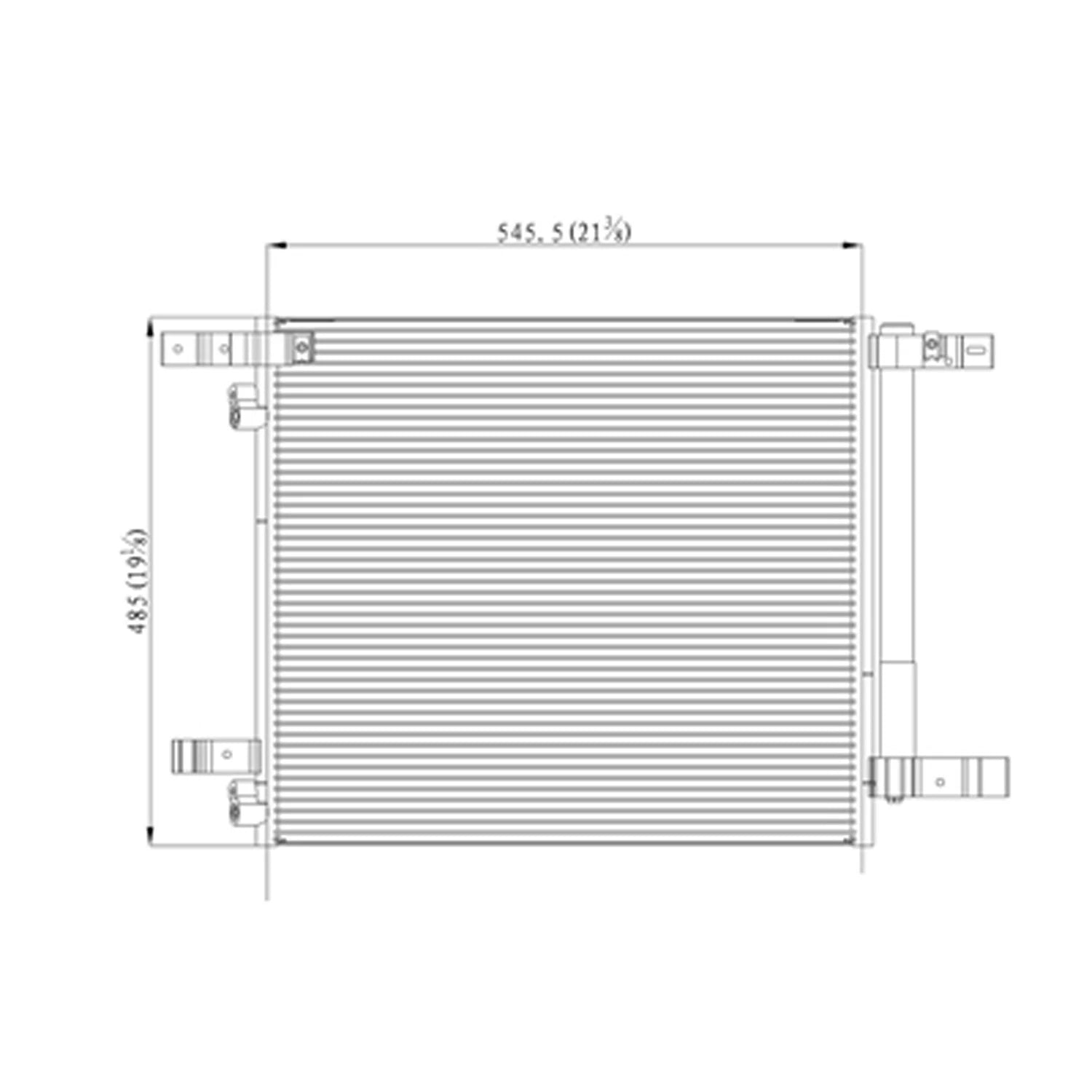 Replacement A/C Condenser Second Design (See compatibility Chart)