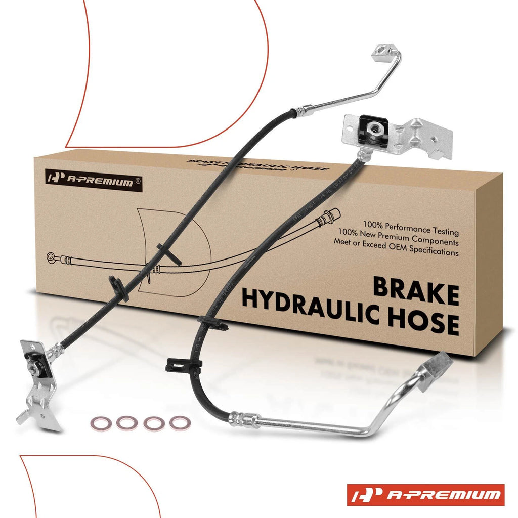 2X Front Brake Hydraulic Hose for Ford F-450 F-550 Super Duty (1999–2004)