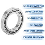 Deep Groove Ball Bearing 45x75x10mm for Scooter Skateboard (1 Pc)