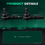 2X Front Outer Tie Rod Ends for Ford Mustang (2005–2014)