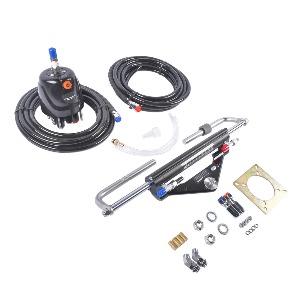 Hydraulic Outboard Steering Kit for Boat Marine System (150HP) w/2x20FT Hose