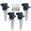 Set of 4 Ignition Coils & Iridium TT Spark Plugs for C-Max (2013–2019)