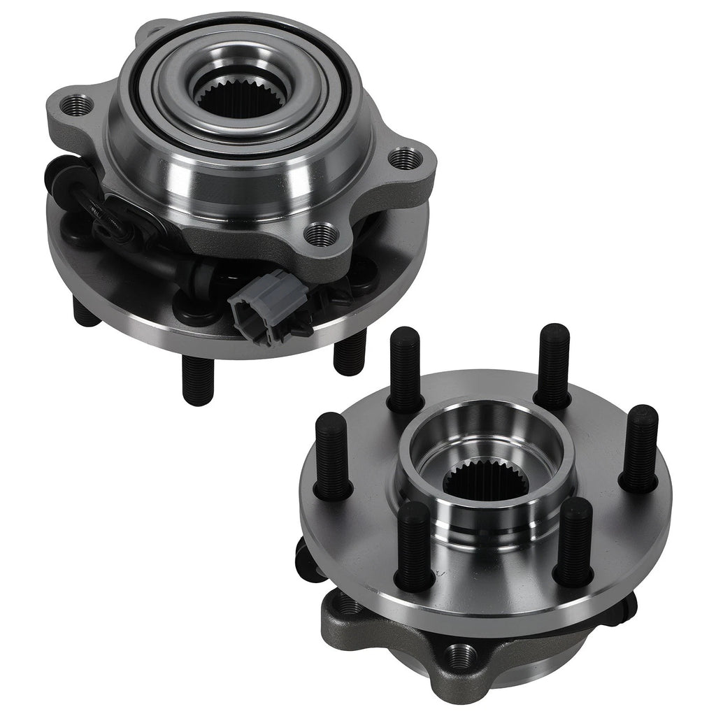 2pc Front Wheel Hub & Bearing Assembly for Nissan Xterra 4x4 (H515065)