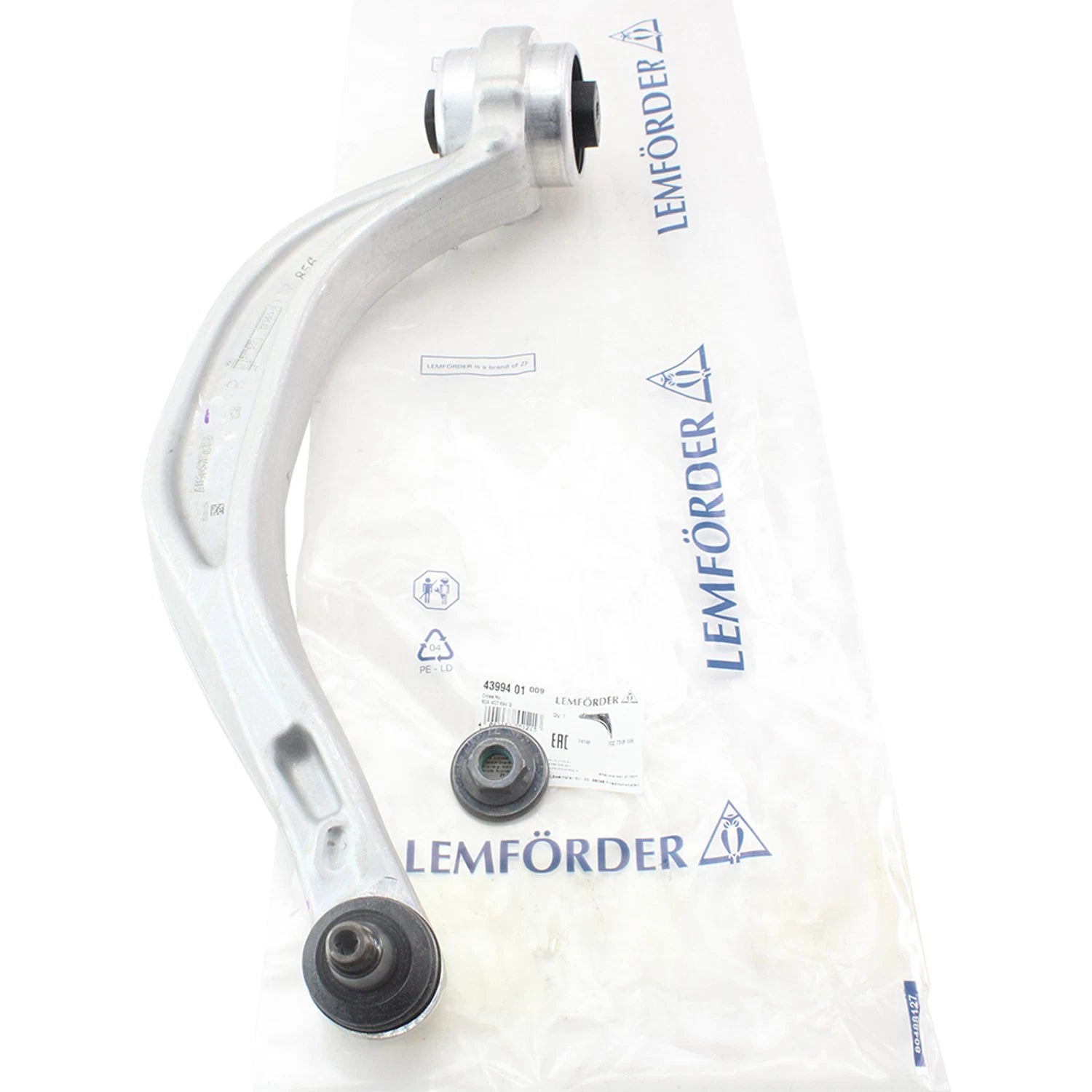 Lemforder Front Right Lower Rearward Suspension Control Arm for Audi Q5 (2009–2017) 43994 01