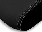 Leather Console Lid Armrest Cover for Toyota 4Runner (2010–2019) Gray Stitch