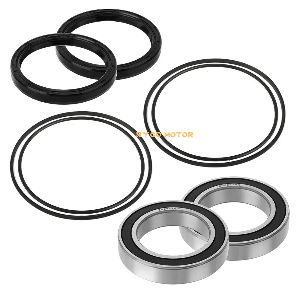 Rear Axle Wheel Bearings Seals Kit for Honda Sportrax 400 2x4 TRX400EX (1999–2008)