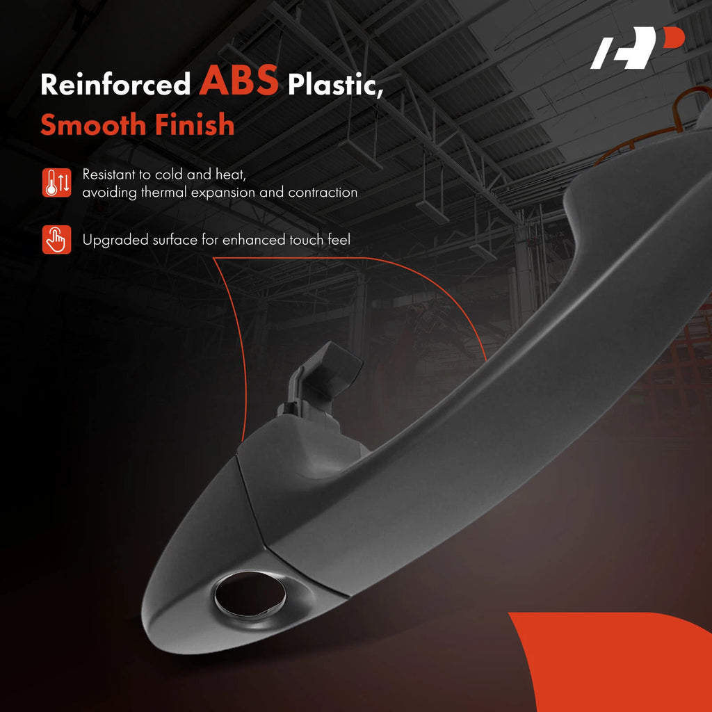 Front Black Exterior Door Handle with Key Hole for Ford Fiesta (2011–2019)