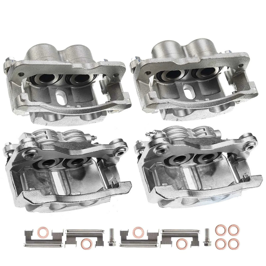 Front & Rear Brake Caliper Set for Chevy Silverado 1500 Sierra (2002-2005)