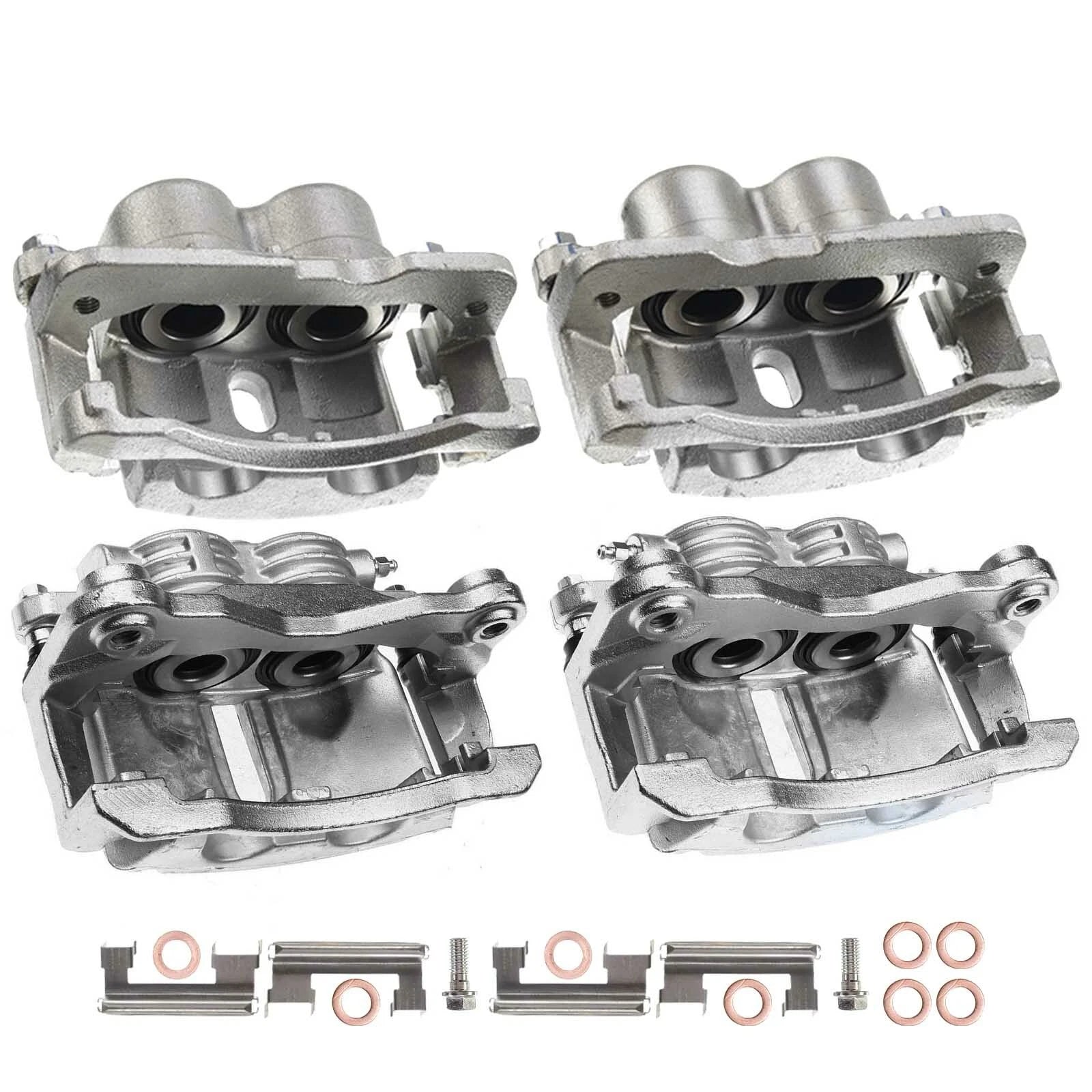 Front & Rear Brake Caliper Set for Chevy Silverado 1500 Sierra (2002-2005)