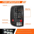 Full LED Tail Light for Ford F-150/Lobo (2004–2008) - Black