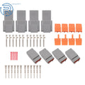 Set of 4 DTM 3-Pin Waterproof Connectors for Automotive (20-22 AWG)
