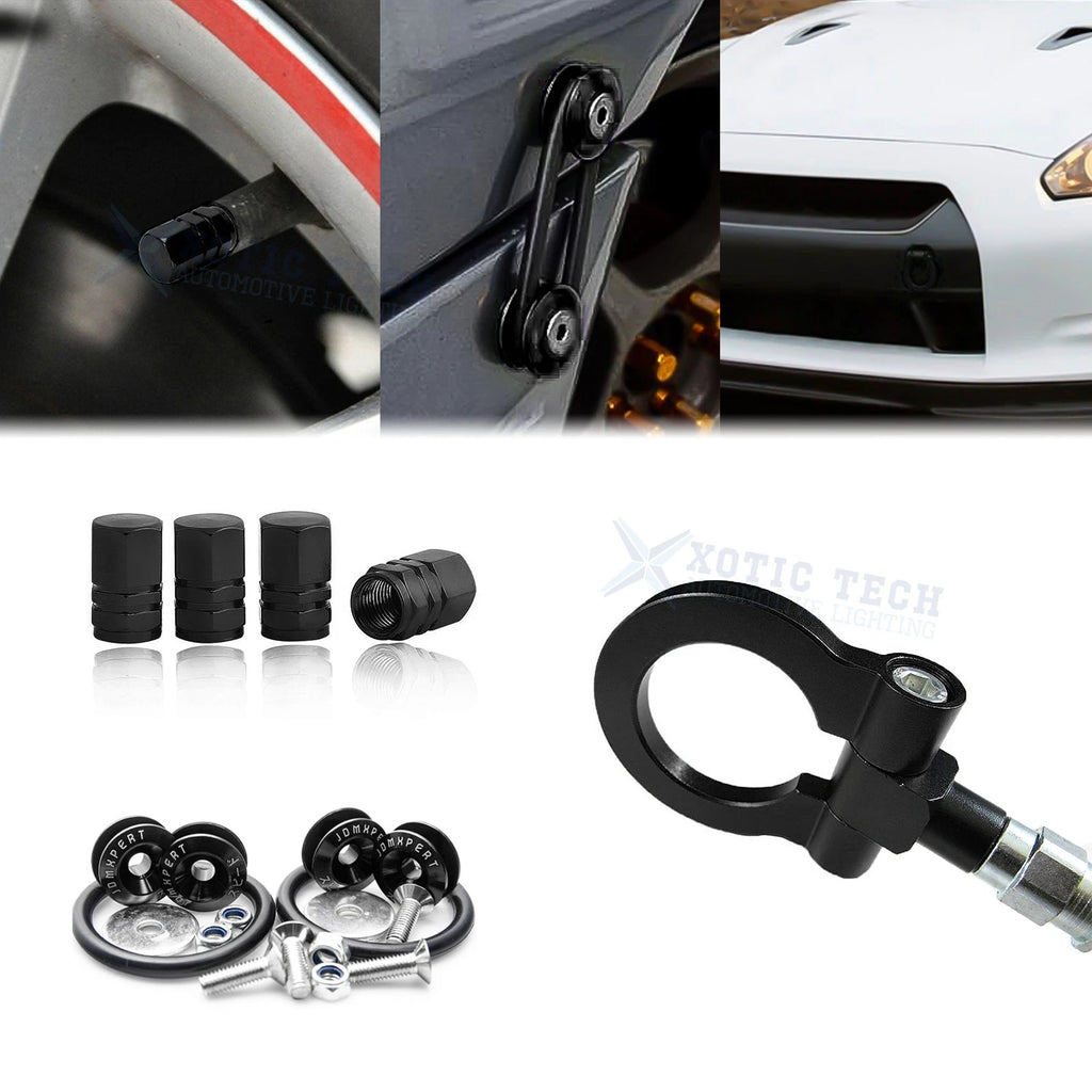 Tow Hook, Tire Valve Cap, Quick Release Fastener for Nissan Juke (2011–2017)
