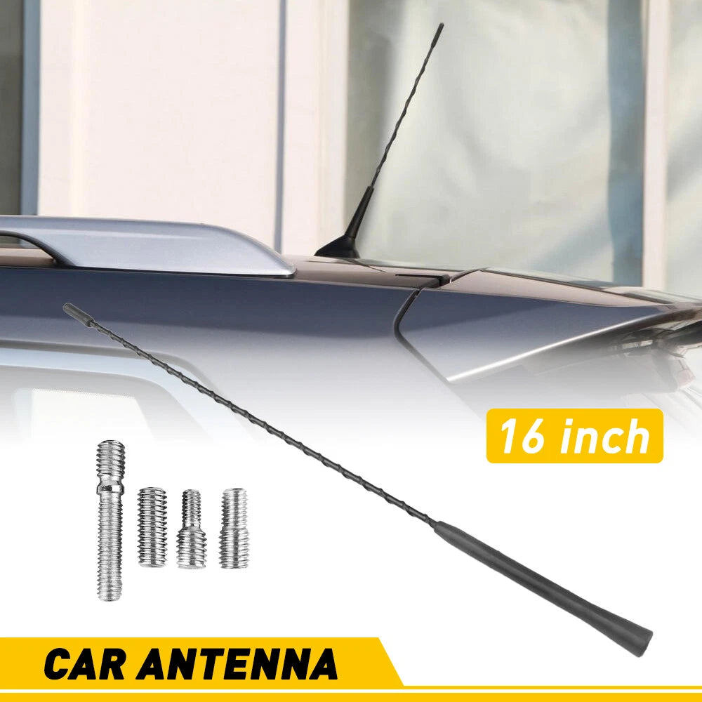 16" Power Antenna Mast for Toyota Yaris, Nissan, Dodge, Mazda, BMW, VW