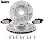 Front Drilled Rotor Brake Ceramic Pad for Toyota Tacoma (2005–2015)