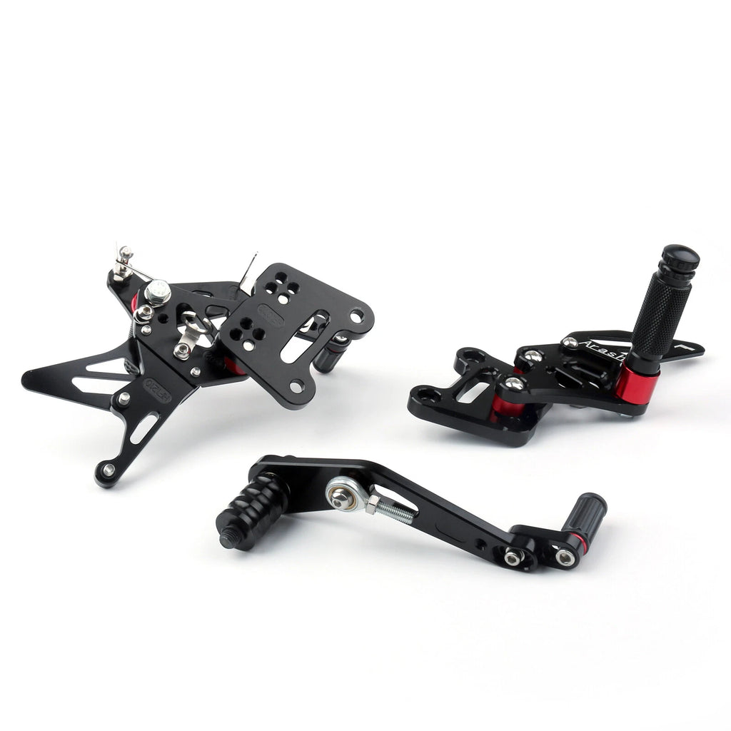 CNC Aluminum Rearsets Footpegs for Suzuki GSX-R 1000 (2017–2023)