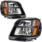 2Pcs Headlights with Bulbs for GMC Terrain (2016–2017) Black Housing